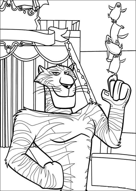 Coloring page Madagascar 3 Madagascar 3